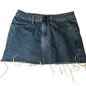 Urban outfitter BDG Y2K Cut off denim mini skirt frayed hem. Cotton Women XS